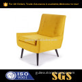 Modern One Seat Sofa Linen Fabric Living Room Wooden Chair